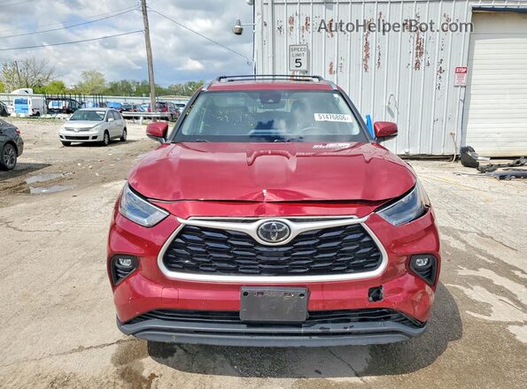5TDHZRBHXMS078627 2021 TOYOTA LE Burgundy 