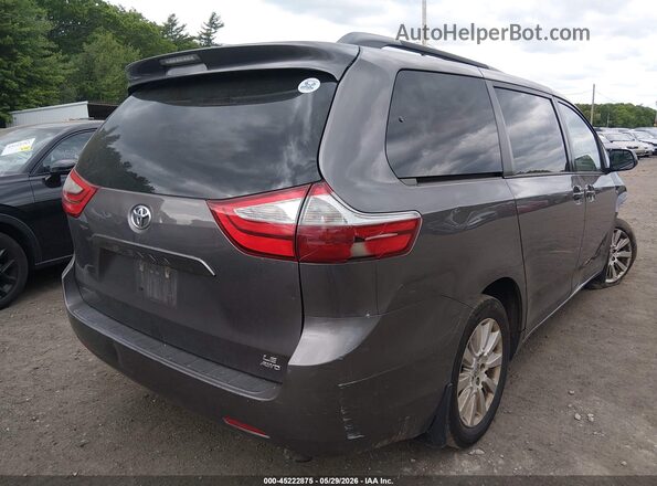 5TDJK3DC6GS135754 2016 TOYOTA SIENNA Gray Tył prawy