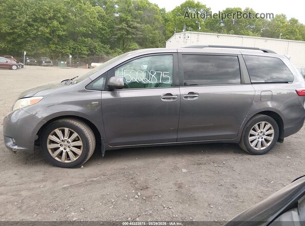5TDJK3DC6GS135754 2016 TOYOTA SIENNA Gray Widok wnętrza 360 stopni