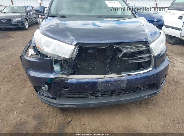 5TDJKRFH0GS242875 2016 TOYOTA HIGHLANDER Dark Blue 