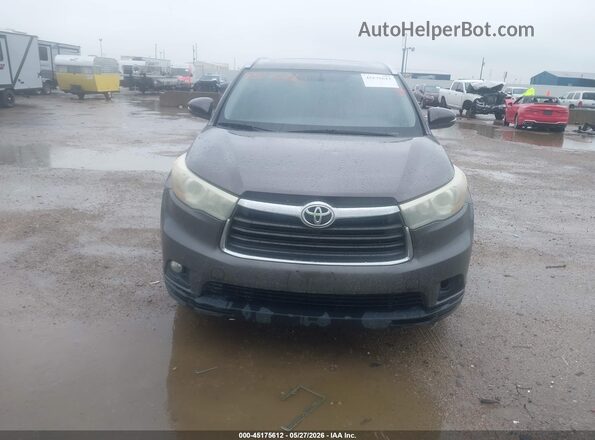 5TDJKRFH6GS242587 2016 TOYOTA HIGHLANDER Gray წინა ხედი