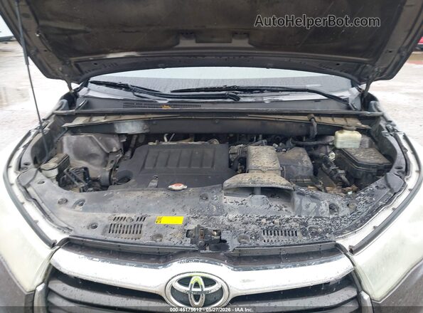 5TDJKRFH6GS242587 2016 TOYOTA HIGHLANDER Gray უკანა ხედი