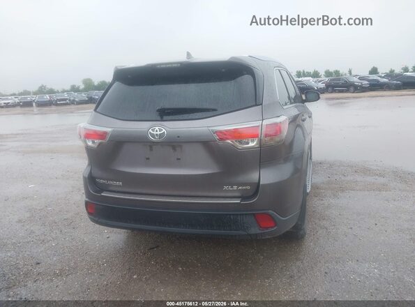 5TDJKRFH6GS242587 2016 TOYOTA HIGHLANDER Gray 