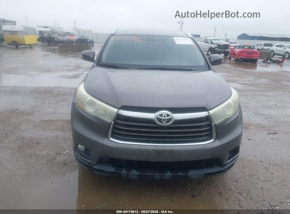 5TDJKRFH6GS242587 2016 TOYOTA HIGHLANDER Gray ხელსაწყოთა პანელის ხედი