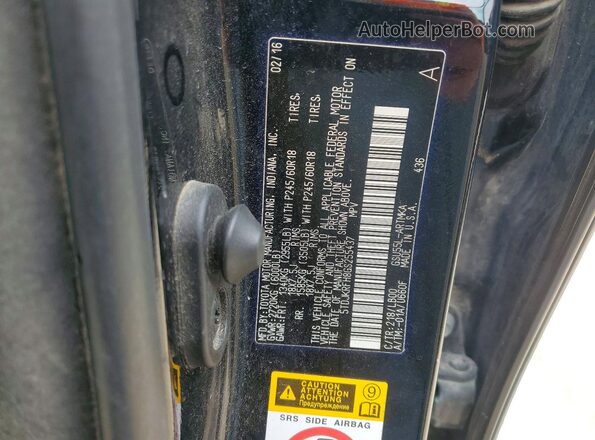 5TDJKRFH8GS255437 2016 TOYOTA HIGHLANDER Black 