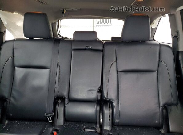 5TDJKRFHXGS264107 2016 TOYOTA HIGHLANDER White Вид задніх сидінь