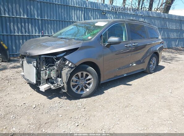 5TDJRKEC0PS173131 2023 TOYOTA LE Gray წინა მარცხენა ხედი სამი მეოთხედიდან