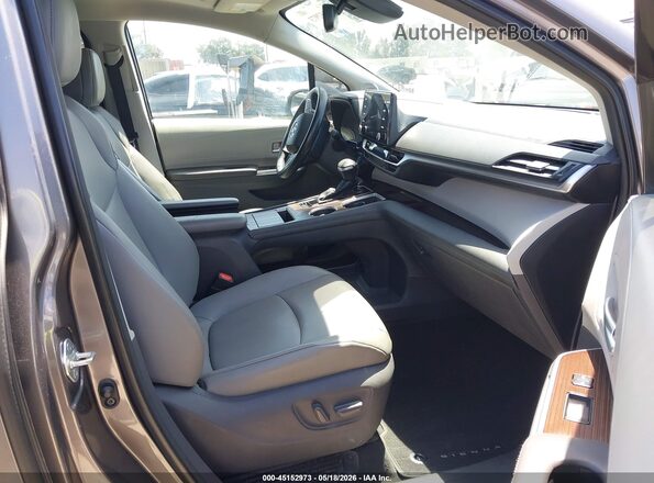 5TDJRKEC1MS005543 2021 TOYOTA SIENNA Серый Вид салона спереди