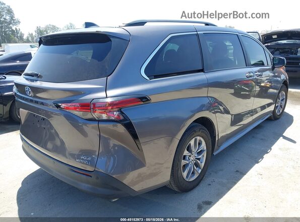 5TDJRKEC1MS005543 2021 TOYOTA SIENNA Серый Задняя правая четверть
