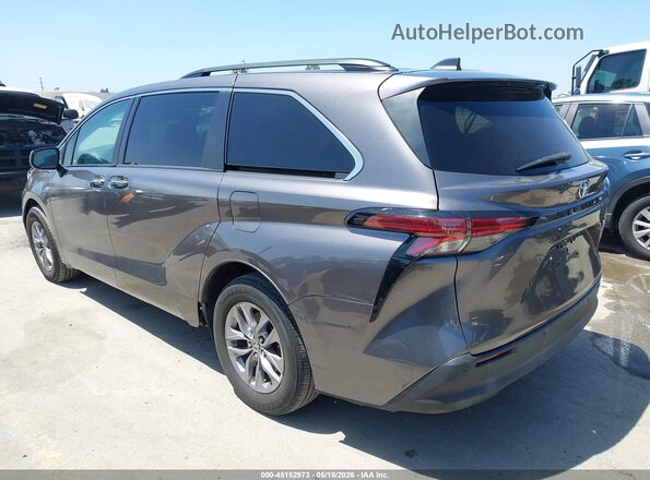 5TDJRKEC1MS005543 2021 TOYOTA SIENNA Серый Задняя левая четверть