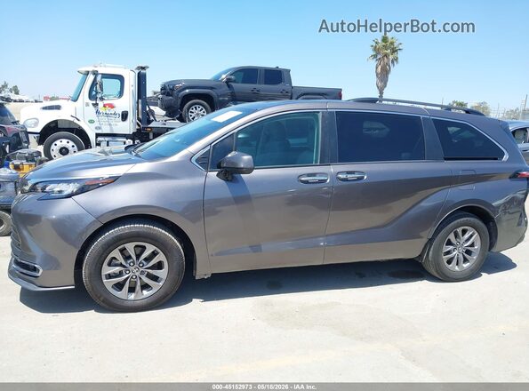 5TDJRKEC1MS005543 2021 TOYOTA SIENNA Серый Панорамный вид салона 360°