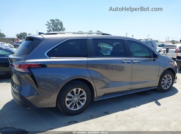 5TDJRKEC1MS005543 2021 TOYOTA SIENNA Серый Вид задней части салона