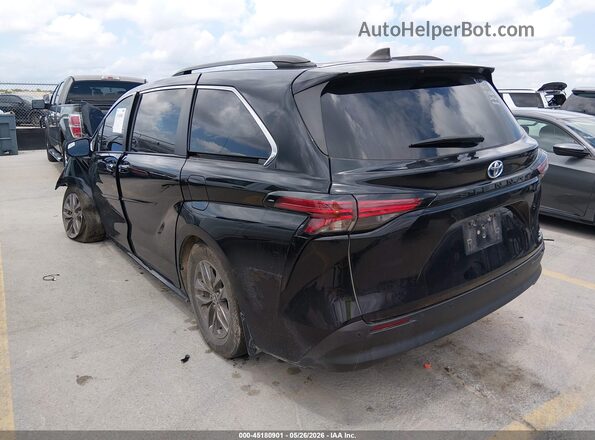 5TDJRKEC3NS095313 2022 TOYOTA SIENNA Black Trasero izquierdo