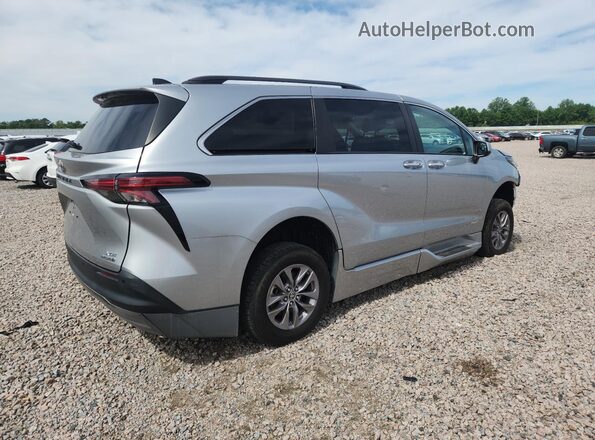 5TDJRKEC6MS039901 2021 TOYOTA SIENNA Silver Задня права чверть