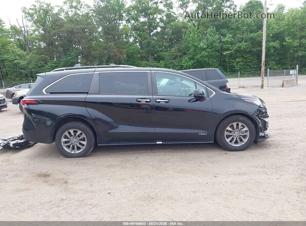 5TDJRKEC8MS023232 2021 TOYOTA SIENNA Black Vista interior de 360 grados