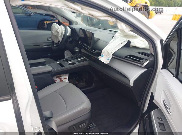 5TDJSKFC2SS160103 2025 TOYOTA SIENNA White Widok wnętrza z przodu