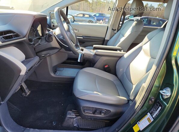 5TDJSKFC8PS102794 2023 TOYOTA SIENNA Green წინა სალონის ხედი