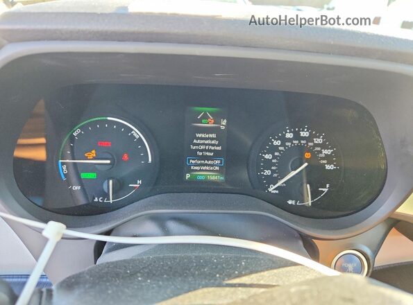 5TDJSKFC8PS102794 2023 TOYOTA SIENNA Green ხელსაწყოთა პანელის ხედი