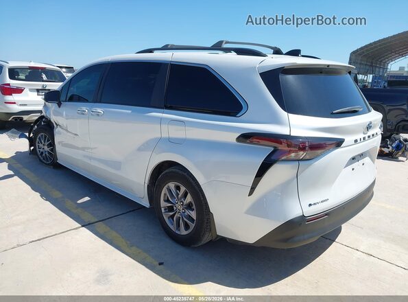 5TDJSKFC8SS156038 2025 TOYOTA SIENNA Белый Задняя левая четверть