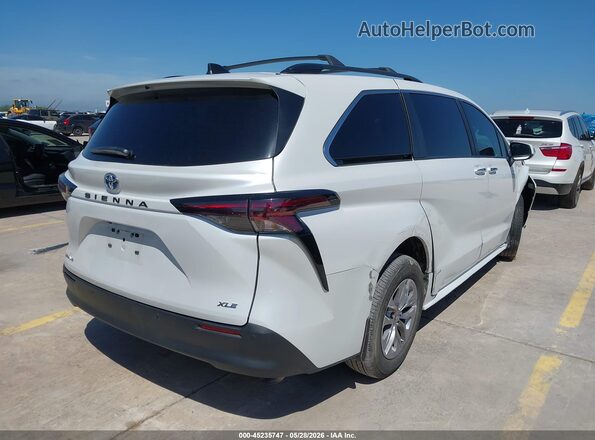 5TDJSKFC8SS156038 2025 TOYOTA SIENNA Белый Задняя правая четверть