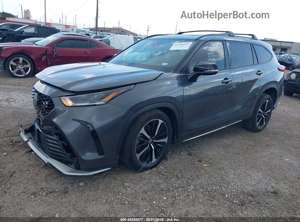 5TDJZRAH6MS031565 2021 TOYOTA HIGHLANDER Серый Передняя левая четверть