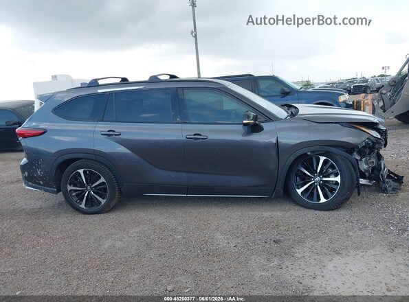 5TDJZRAH6MS031565 2021 TOYOTA HIGHLANDER Серый Вид задней части салона