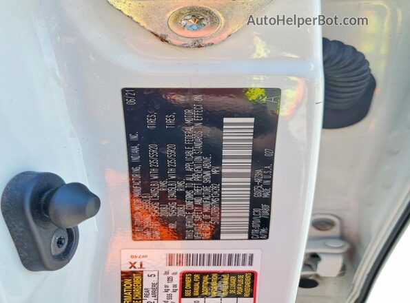 5TDJZRBH7MS134282 2021 TOYOTA HIGHLANDER Белый Вид наклейки с VIN-кодом