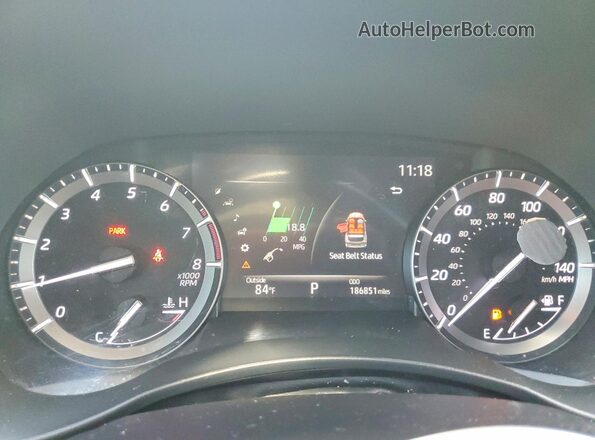 5TDJZRBH7MS134282 2021 TOYOTA HIGHLANDER Белый Вид щитка приборов