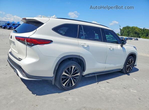 5TDJZRBH7MS134282 2021 TOYOTA HIGHLANDER Белый Задняя правая четверть