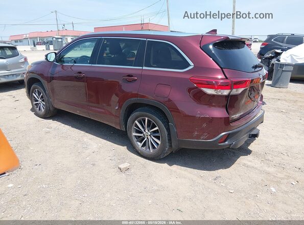 5TDJZRFH0JS491860 2018 TOYOTA HIGHLANDER Beige Rear left