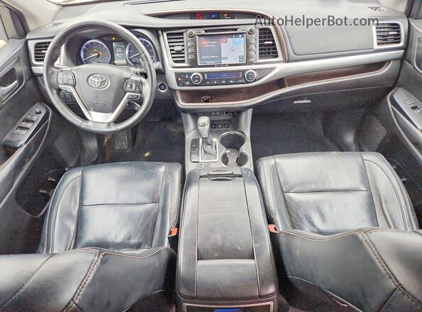 5TDJZRFH0JS539888 2018 TOYOTA HIGHLANDER Silver Widok deski rozdzielczej