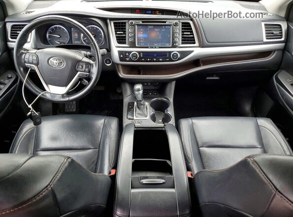 5TDJZRFH2JS523403 2018 TOYOTA HIGHLANDER Silver წინა პანელის ხედი