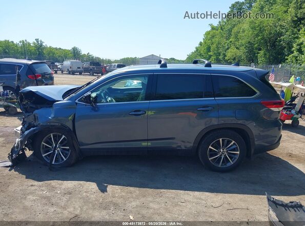 5TDJZRFH2KS987258 2019 TOYOTA HIGHLANDER Blue 