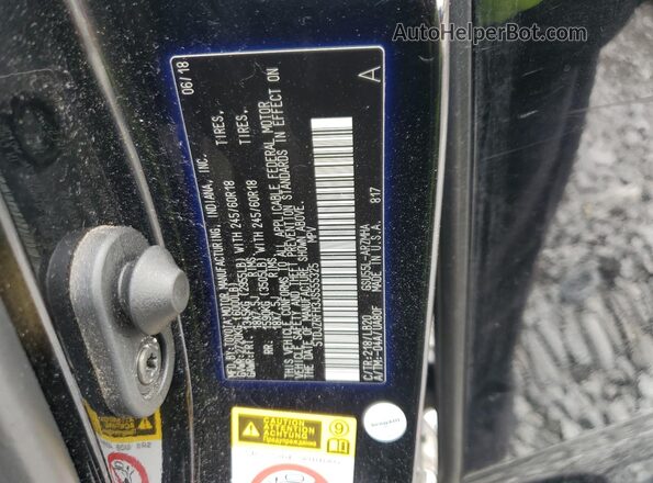 5TDJZRFH3JS555325 2018 TOYOTA HIGHLANDER Black 