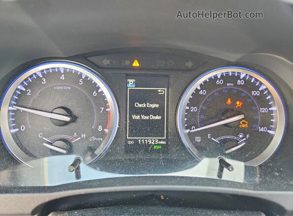 5TDJZRFH3JS893369 2018 TOYOTA HIGHLANDER Maroon Instrument cluster view