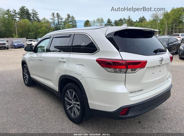 5TDJZRFH4KS588142 2019 TOYOTA HIGHLANDER White Rear left
