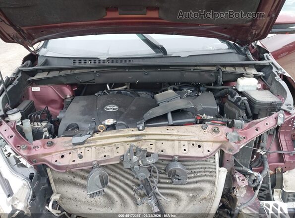 5TDJZRFH4KS985897 2019 TOYOTA HIGHLANDER Burgundy 