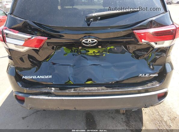 5TDJZRFH5JS546609 2018 TOYOTA HIGHLANDER Black Widok z przodu
