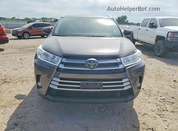 5TDJZRFH6JS529673 2018 TOYOTA HIGHLANDER Gray Вид спереду