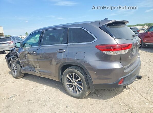 5TDJZRFH6JS529673 2018 TOYOTA HIGHLANDER Gray Задня ліва чверть