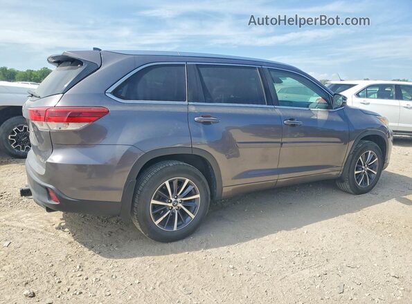 5TDJZRFH6JS529673 2018 TOYOTA HIGHLANDER Gray Задня права чверть