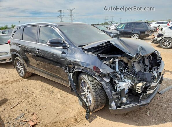 5TDJZRFH6JS823574 2018 TOYOTA HIGHLANDER Black 