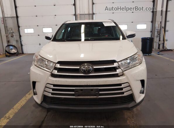 5TDJZRFH6JS846742 2018 TOYOTA HIGHLANDER White ხელსაწყოთა პანელის ხედი