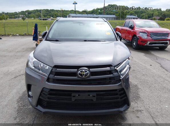 5TDJZRFH8JS540917 2018 TOYOTA HIGHLANDER Gray Instrument cluster view