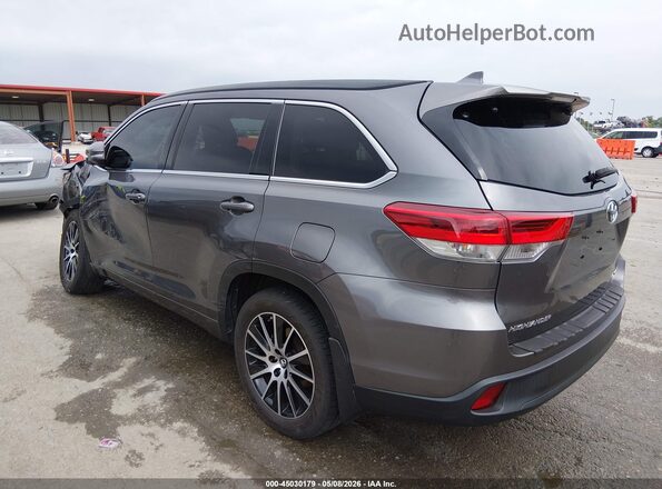 5TDJZRFH8JS540917 2018 TOYOTA HIGHLANDER Gray Rear left