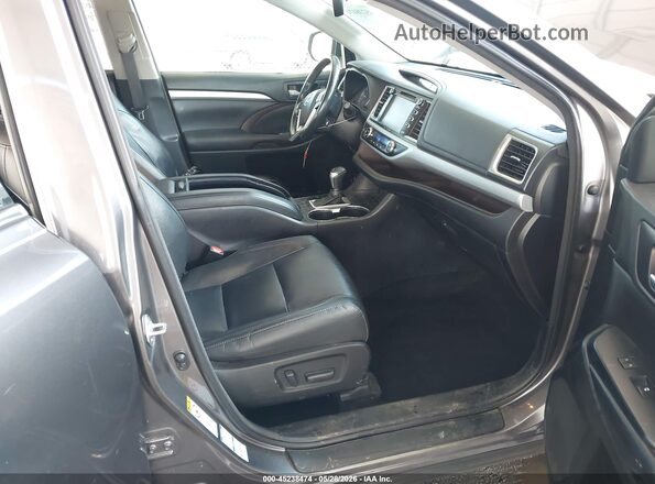 5TDJZRFH8JS542313 2018 TOYOTA HIGHLANDER Gray Вид салону спереду