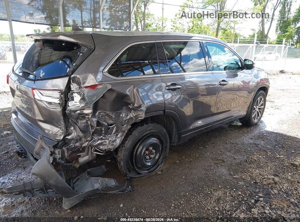 5TDJZRFH8JS542313 2018 TOYOTA HIGHLANDER Gray Задня права чверть