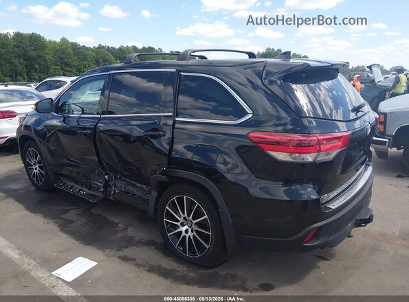 5TDJZRFHXHS396460 2017 TOYOTA HIGHLANDER Black Rear left