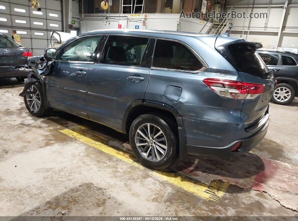 5TDJZRFHXJS900169 2018 TOYOTA HIGHLANDER Blue უკანა მარცხენა