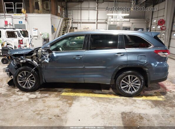 5TDJZRFHXJS900169 2018 TOYOTA HIGHLANDER Blue სალონის 360-გრადუსიანი ხედი